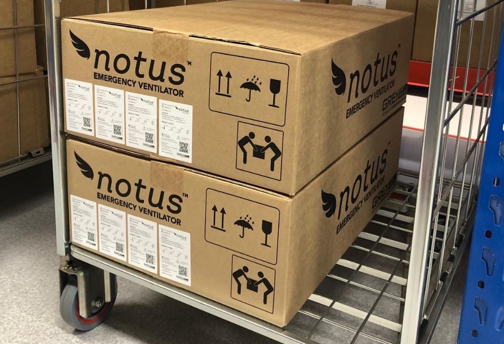 First of 2,000 NOTUS emergency ventilators delivered to national medical stockpile